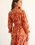 MILLE Clothing Simone Dress in Peach Montmartre