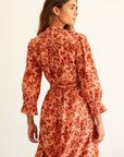 MILLE Clothing Simone Dress in Peach Montmartre