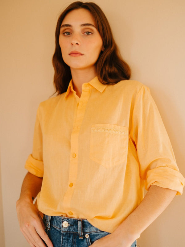 Sofia Top in Apricot — view 2