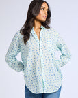 MILLE Clothing Sofia Top in Blue Hearts