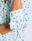MILLE Clothing Sofia Top in Blue Hearts