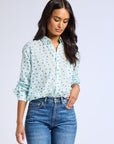 MILLE Clothing Sofia Top in Blue Hearts