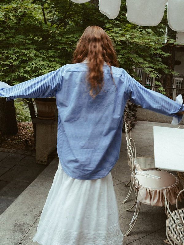 Sofia Top in London Stripe — view 4