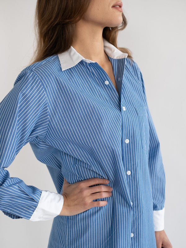 Sofia Top in London Stripe — view 7