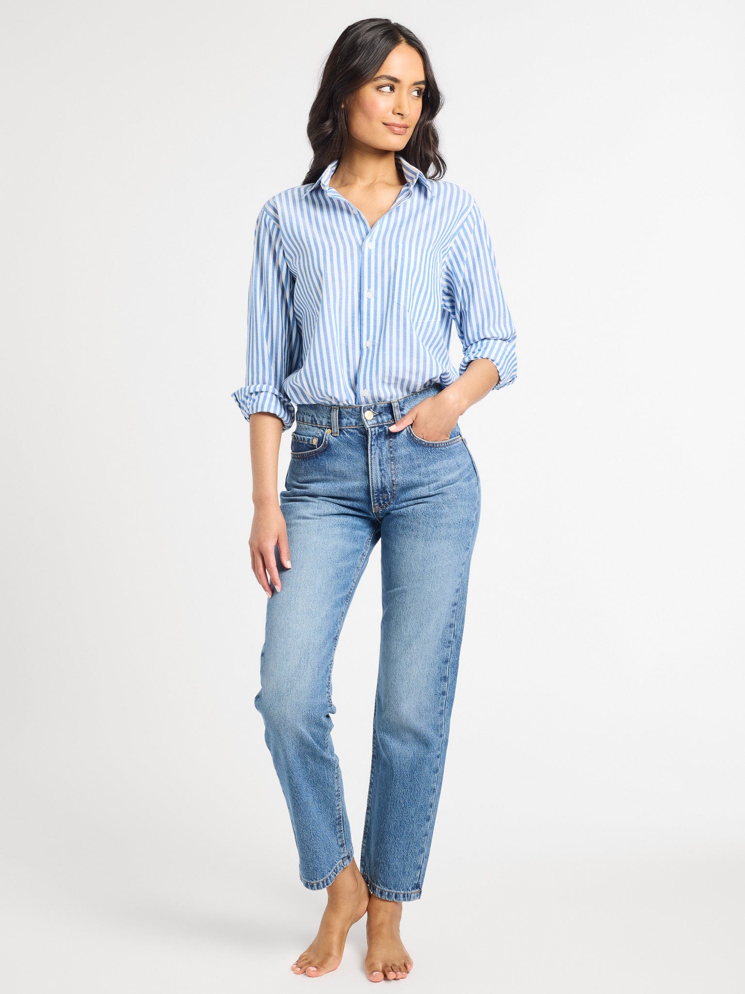 MILLE Clothing Sofia Top in Monaco Stripe
