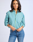 MILLE Clothing Sofia Top in Printemps Stripe