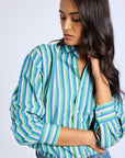 MILLE Clothing Sofia Top in Printemps Stripe