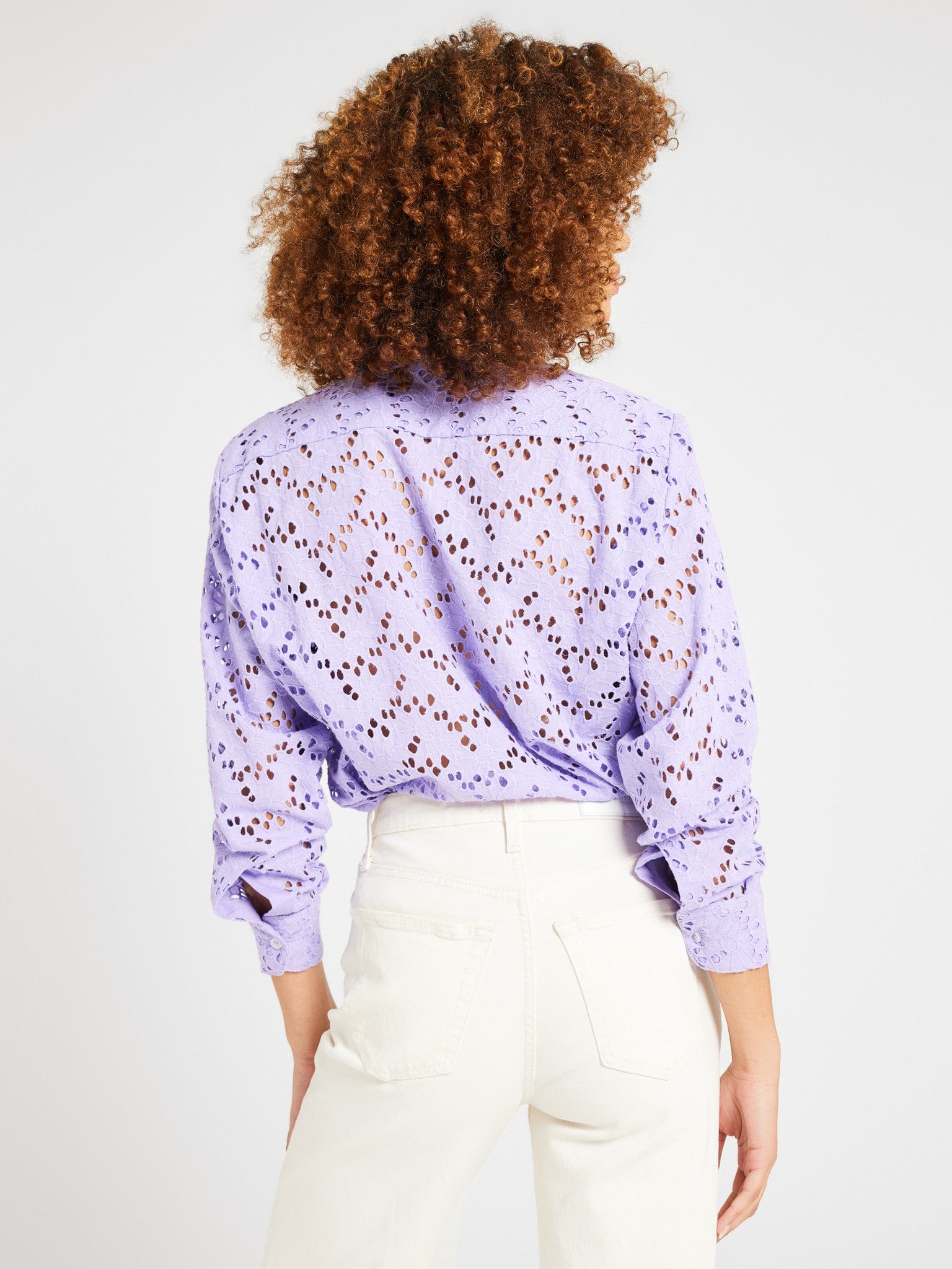 MILLE Clothing Sofia Top in Taffy Eyelet