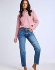 MILLE Clothing Sofia Top in Tango Stripe