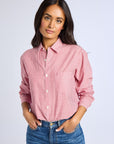 MILLE Clothing Sofia Top in Tango Stripe