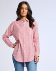 MILLE Clothing Sofia Top in Tango Stripe