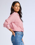MILLE Clothing Sofia Top in Tango Stripe