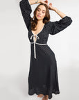 MILLE Clothing Suki Dress in Black & White Dot
