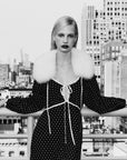 MILLE Clothing Suki Dress in Black & White Dot