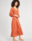 MILLE Clothing Suki Dress in Terracotta Dot