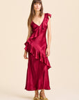 MILLE Clothing Tallulah Dress in Claret