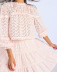 MILLE Clothing Tania Skirt in Rose Eyelet