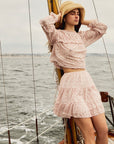 MILLE Clothing Tania Skirt in Rose Eyelet