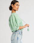 MILLE Clothing Thalia Top in Kelly Stripe