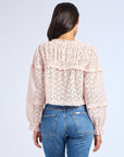 MILLE Clothing Thea Top in Rose Eyelet
