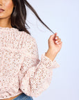 MILLE Clothing Thea Top in Rose Eyelet