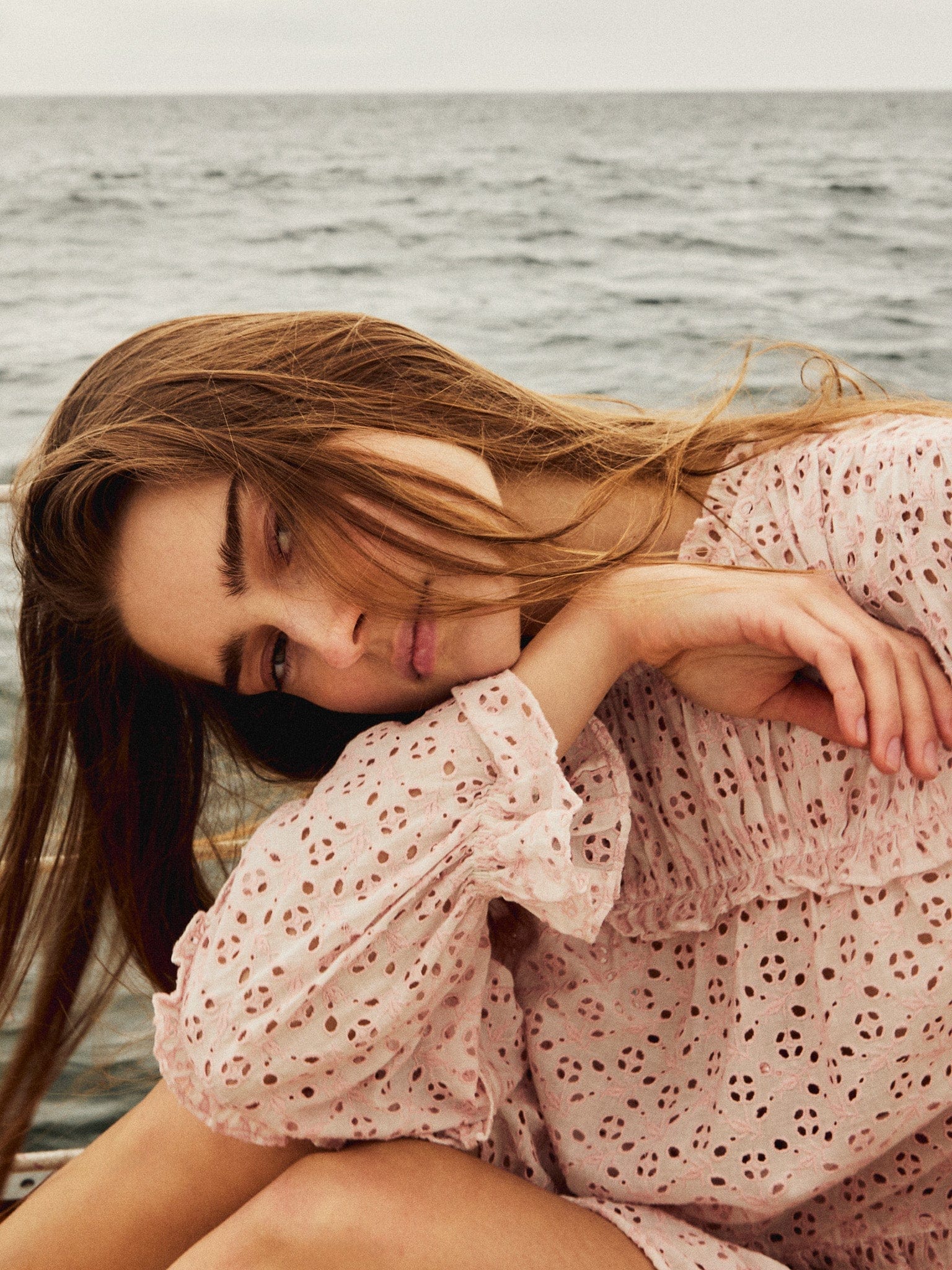 MILLE Clothing Thea Top in Rose Eyelet