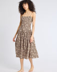 MILLE Clothing Tully Dress in Cocoa Floral