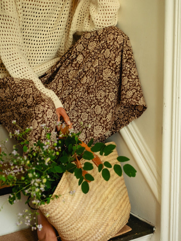 Tully Dress in Cocoa Floral — view 12