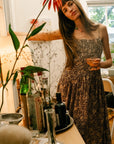 MILLE Clothing Tully Dress in Cocoa Floral