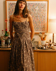 MILLE Clothing Tully Dress in Cocoa Floral