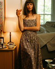 MILLE Clothing Tully Dress in Cocoa Floral