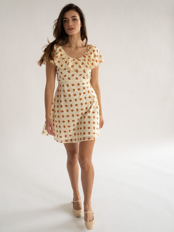 Uma Dress in Honey Petite Bouquet — view 7