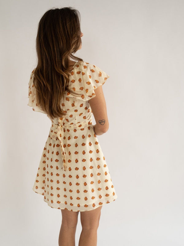 Uma Dress in Honey Petite Bouquet — view 5