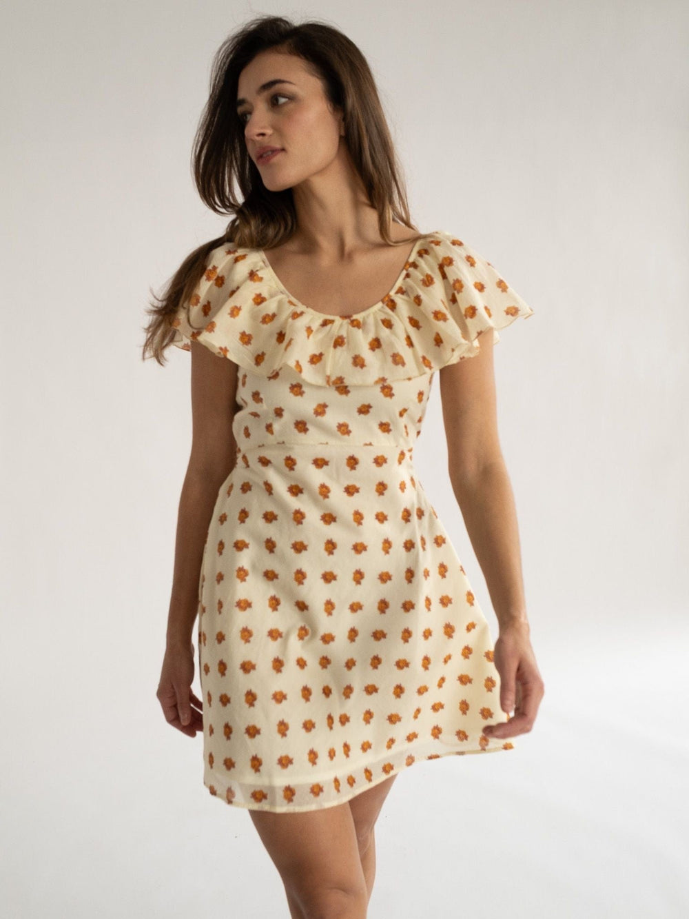 Uma Dress in Honey Petite Bouquet
