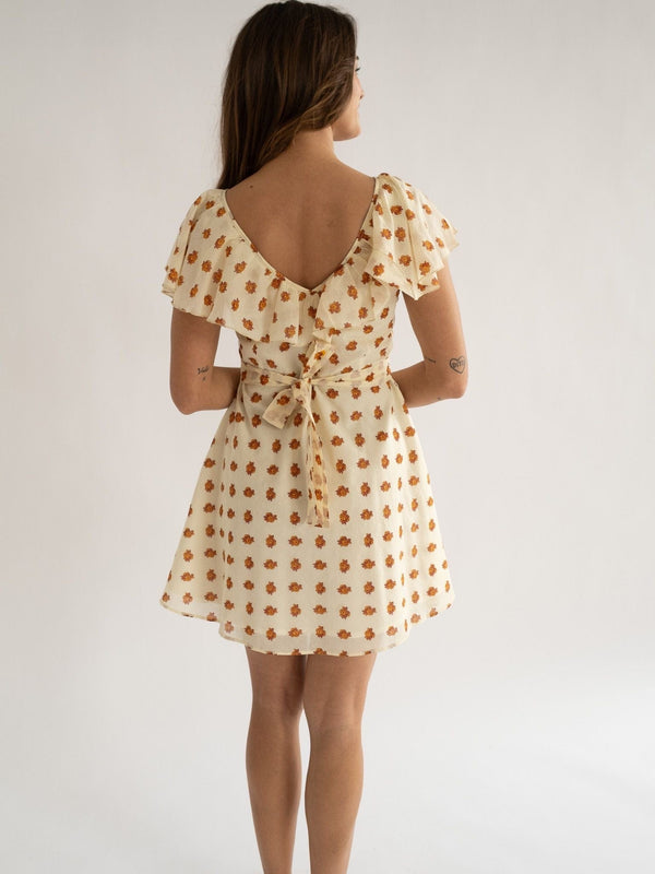 Uma Dress in Honey Petite Bouquet — view 4