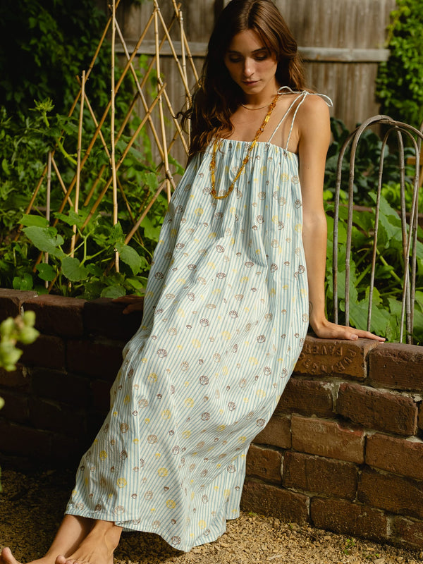 Val Dress in Seashell Embroidery — view 4