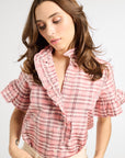 MILLE Clothing Vanessa Top in Sugarplum Plaid