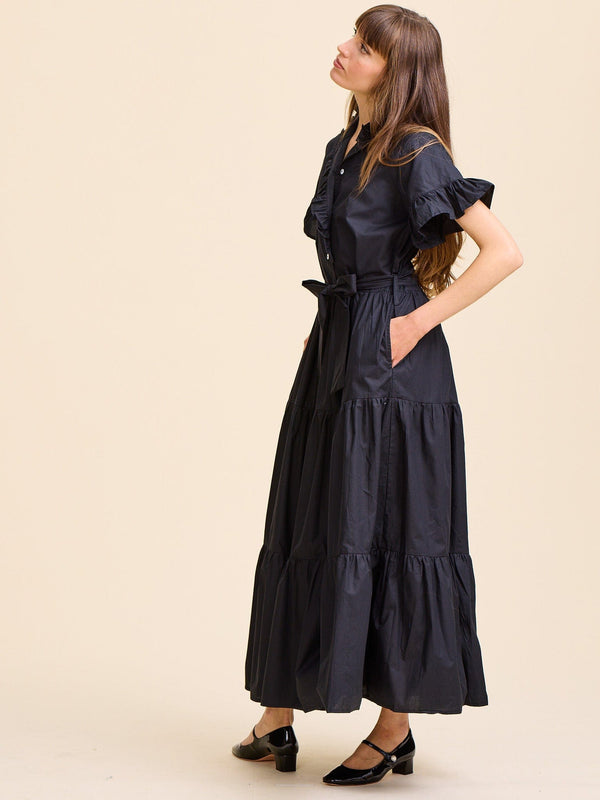 Victoria Dress in Black — view 6