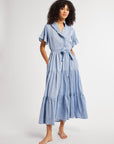 MILLE Clothing Victoria Dress in Chambray Polka Dot