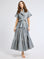 MILLE Clothing Victoria Dress in Chambray Stripe