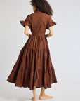MILLE Clothing Victoria Dress in Chocolate