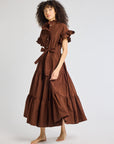 MILLE Clothing Victoria Dress in Chocolate