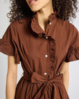 MILLE Clothing Victoria Dress in Chocolate