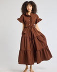 MILLE Clothing Victoria Dress in Chocolate