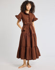 MILLE Clothing Victoria Dress in Chocolate
