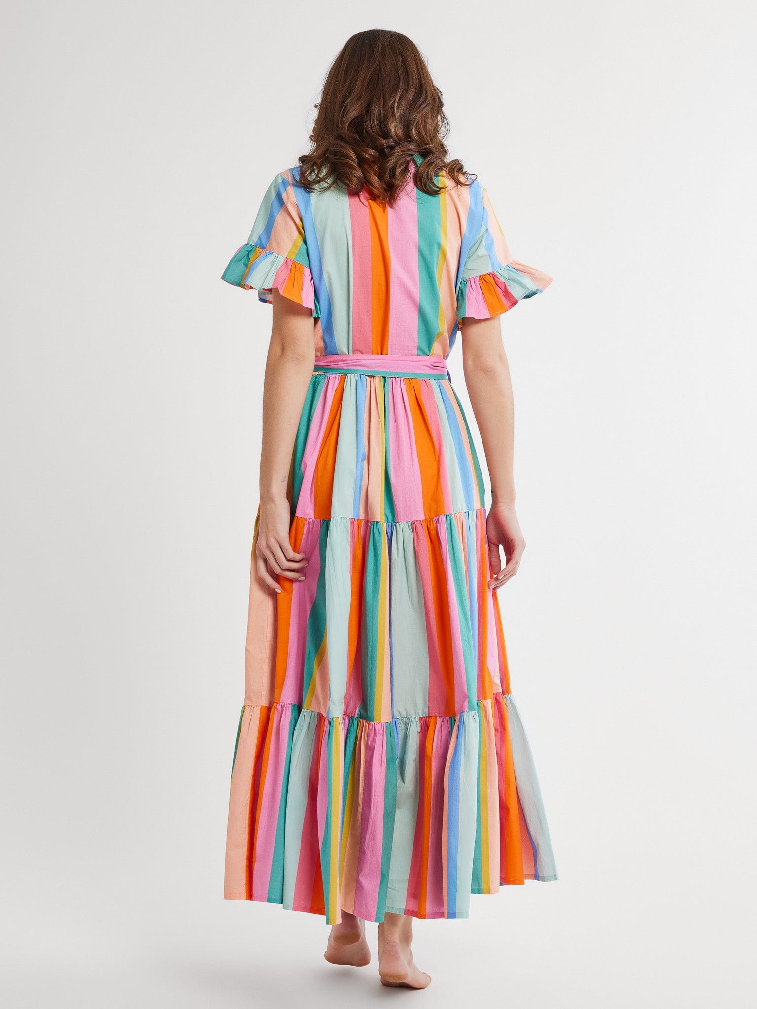 MILLE Clothing Victoria Dress in Confetti Stripe