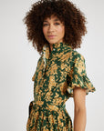 MILLE Clothing Victoria Dress in Emerald Bouquet