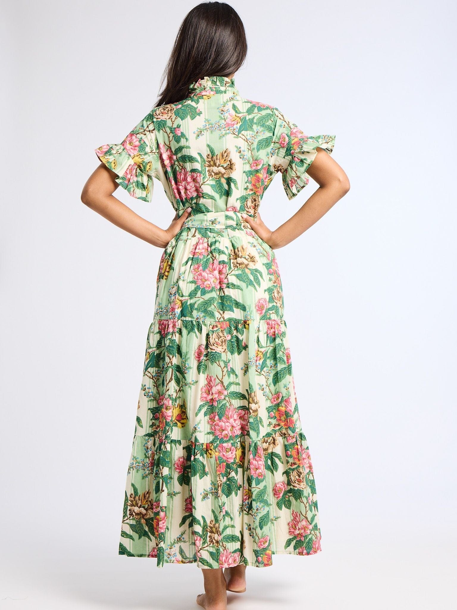 MILLE Clothing Victoria Dress in Garden Stripe