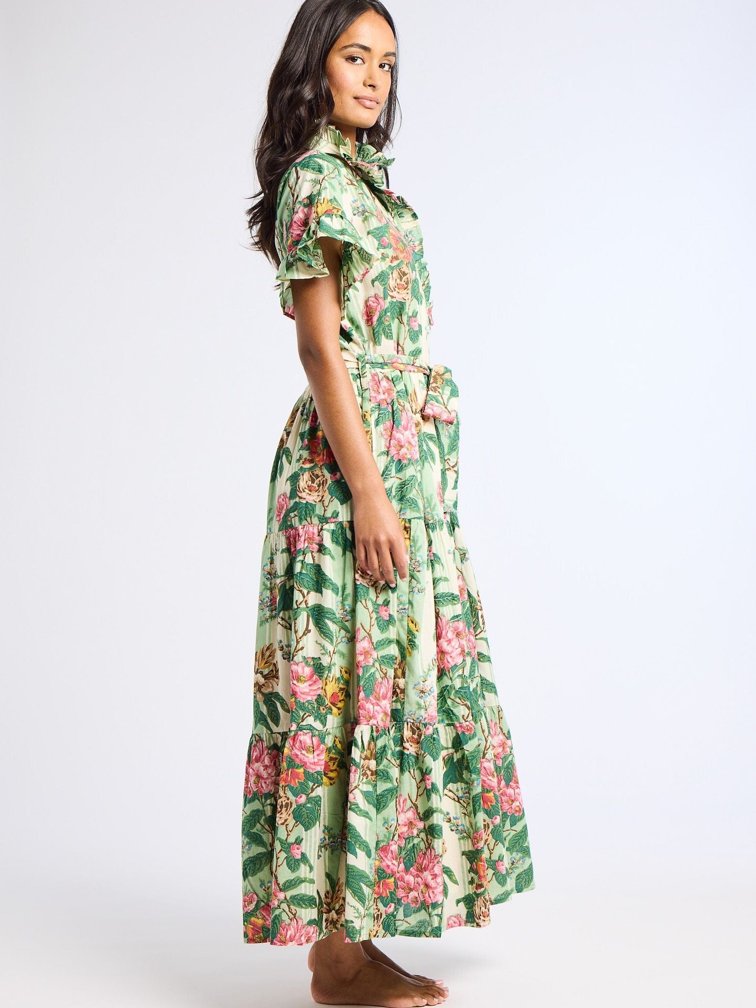 MILLE Clothing Victoria Dress in Garden Stripe