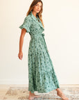 MILLE Clothing Victoria Dress in Jade Floral